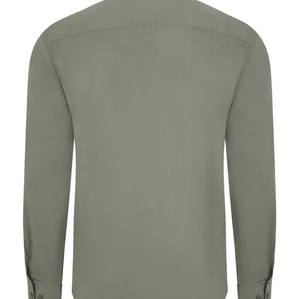 Men's Long Sleeve Stretch neckband collar Shirt gallery