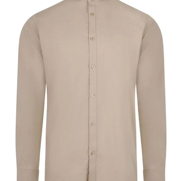 Men's Long Sleeve Stretch neckband collar Shirt gallery