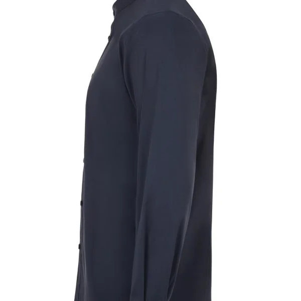 Men's Long Sleeve Stretch neckband collar Shirt gallery