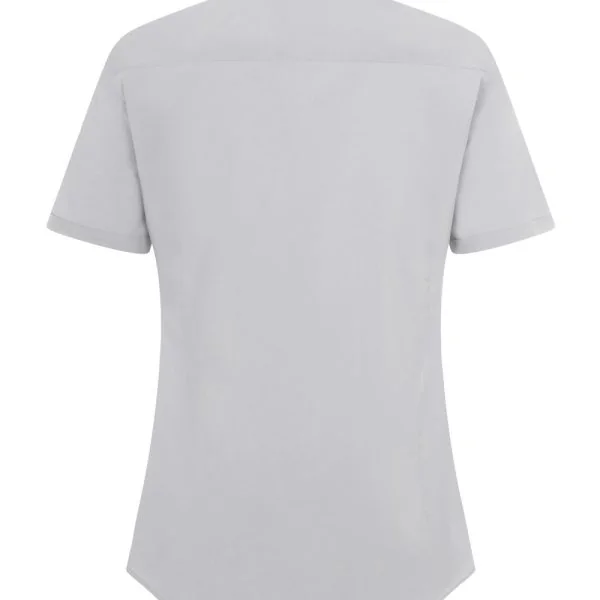Women's Short Sleeve Stretch neckband collar shirt gallery