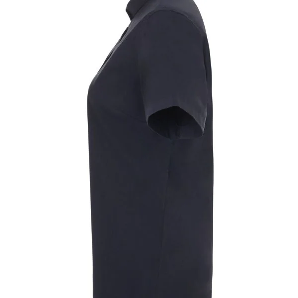 Women's Short Sleeve Stretch neckband collar shirt gallery