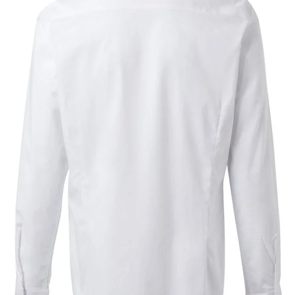 Women's Long Sleeve Stretch neckband collar Shirt gallery