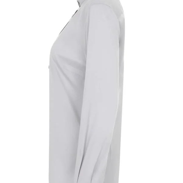 Women's Long Sleeve Stretch neckband collar Shirt gallery