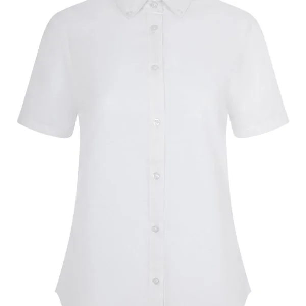 Women's Short Sleeve Stretch Oxford Shirt gallery