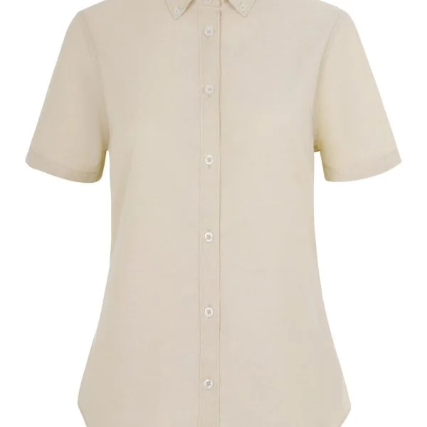 Women's Short Sleeve Stretch Oxford Shirt gallery