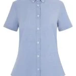 Women's Short Sleeve Stretch Oxford Shirt