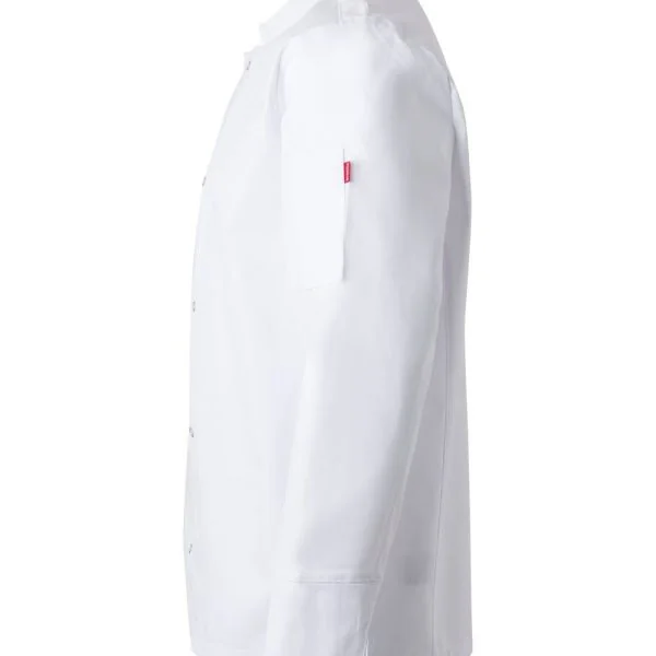 Long sleeve kitchen jacket with snap buttons gallery