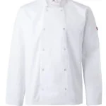 Long sleeve kitchen jacket with snap buttons