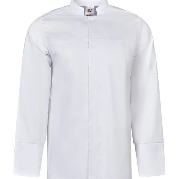 Stretch Kitchen Jacket with Front Zip