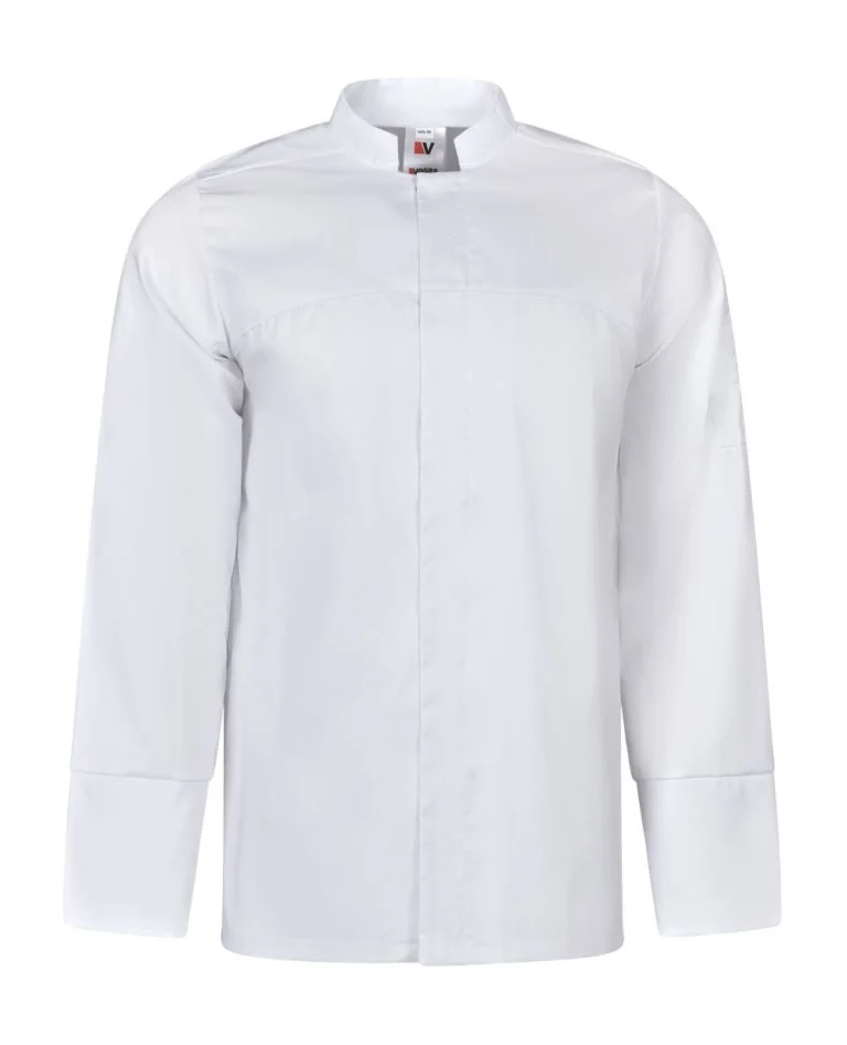 Stretch Kitchen Jacket with Front Zip