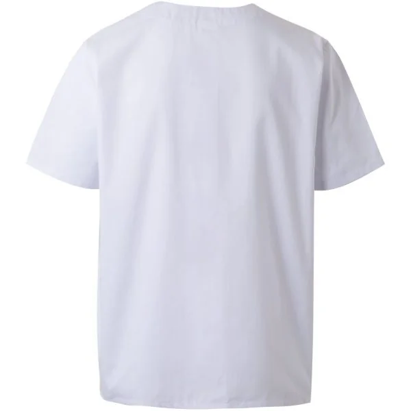 Short sleeve scrub top with snap buttons gallery