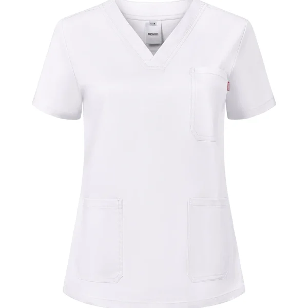 Women’s short-sleeve stretch scrub top gallery