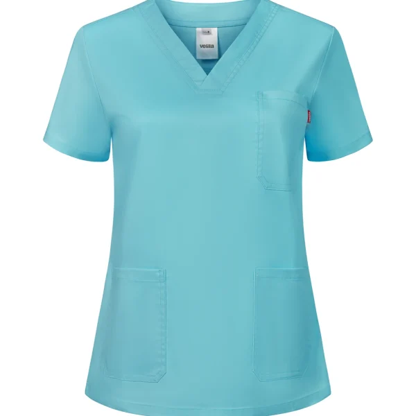 Women’s short-sleeve stretch scrub top gallery