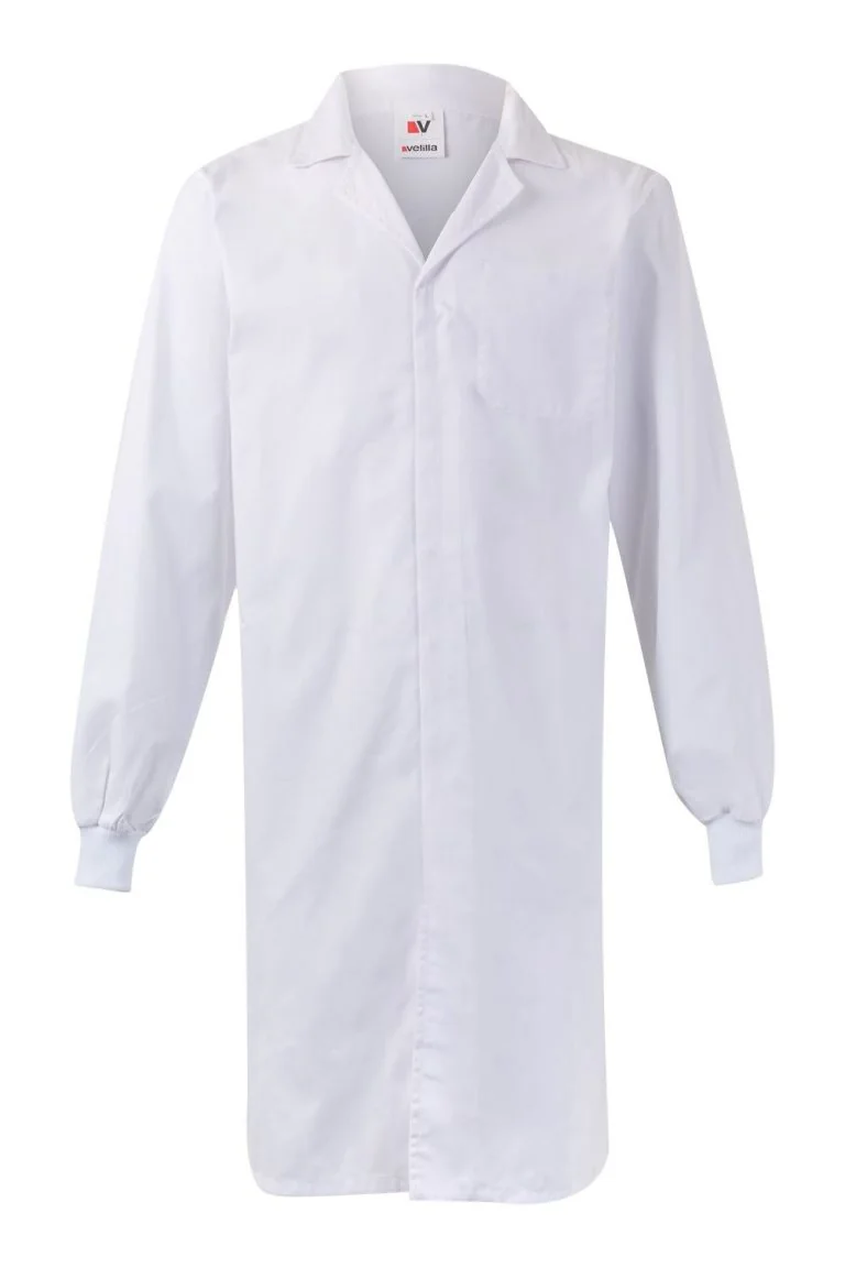 Labcoat with velcro fastener